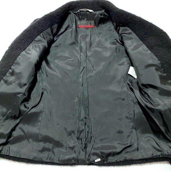 Prague II Italian Black Tuxedo Blazer Jacket Size 6 Sherpa Business Casual - Picture 9 of 16